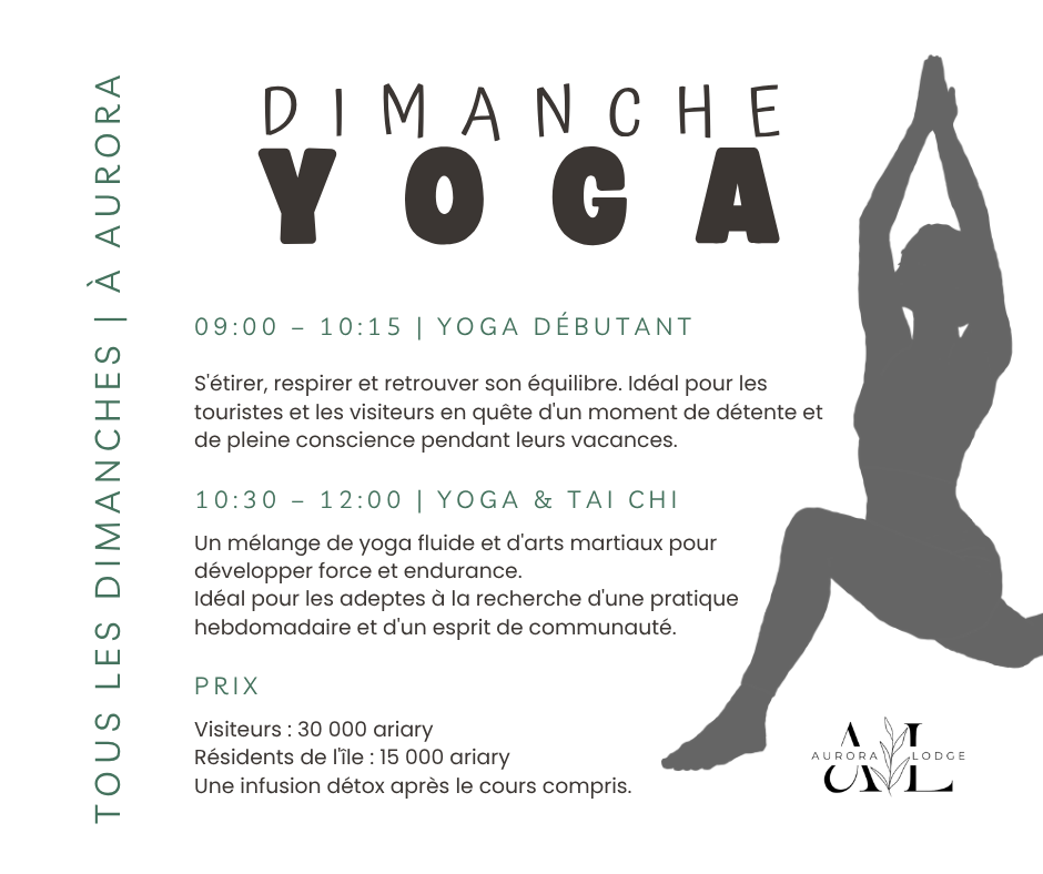 Yoga toutes les dimanche á Ile aux Nattes